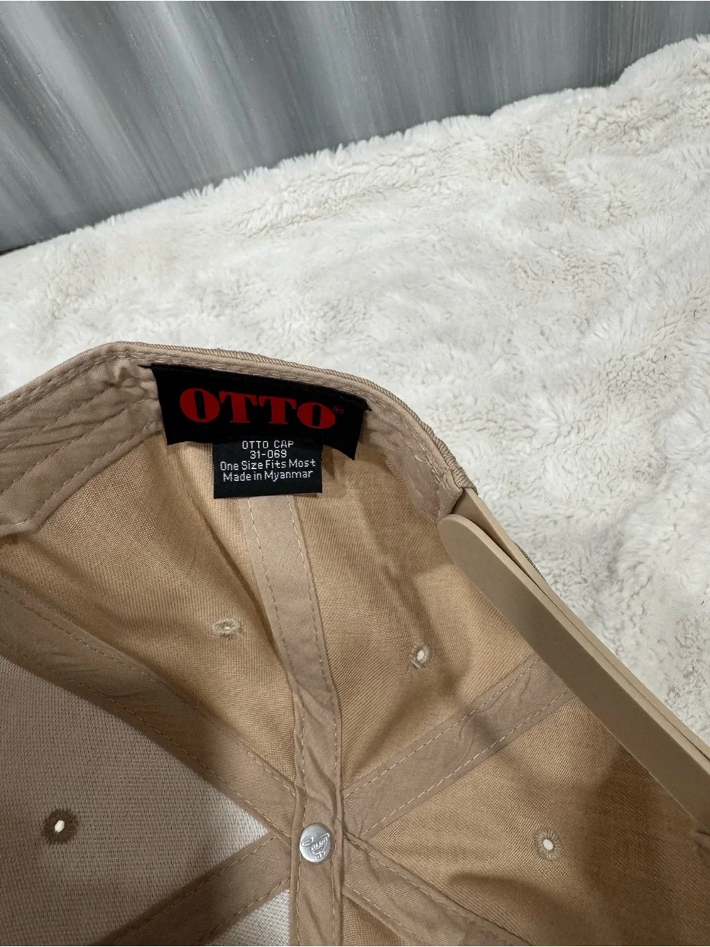 Beige & Black 'Put It On The Farm Account' Baseball Cap